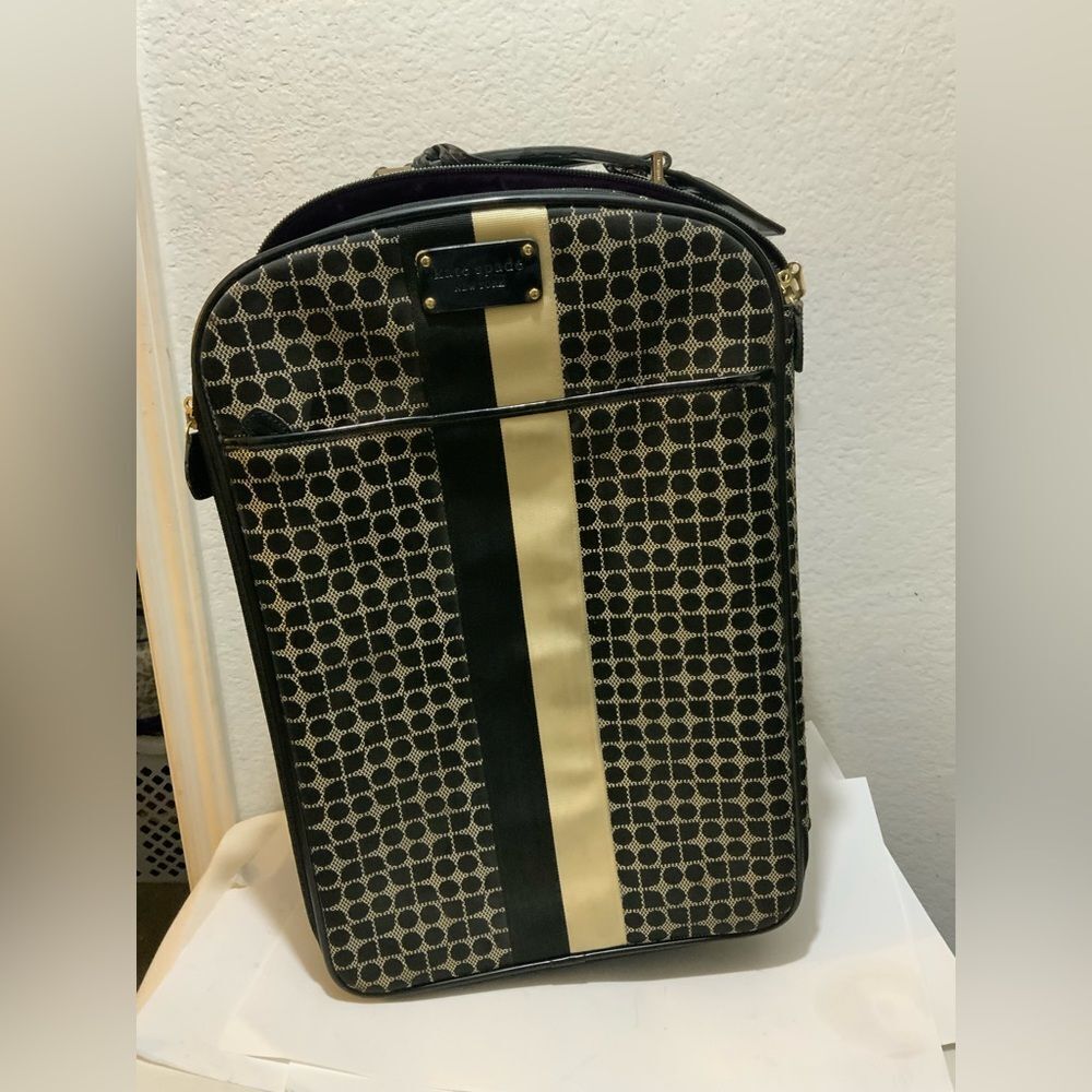 KATE SPADE NEW YORK CABIN ROLLING LUGGAGE Roller bag/ Carry on - Black
